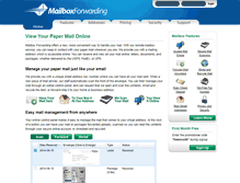 Tablet Screenshot of mailboxforwarding.com